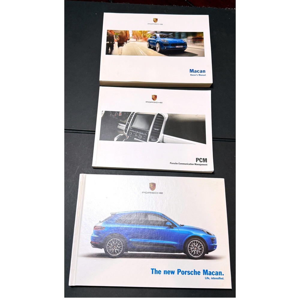 Porsche Macan Owner Manual Set PCM Guide Brochure  S 2014-2016